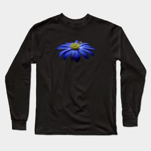 Blue flower and bee design Long Sleeve T-Shirt